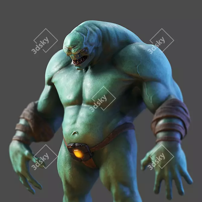 2013 Monster: Low-Poly 3D Model 3D model image 2