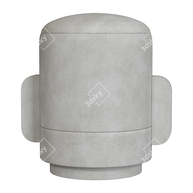 Dedar Belsuede Avorio Poufs: Marta I & II 3D model image 6