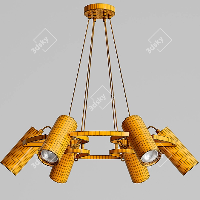 Harper Pendant Chandelier - Modern Centimeter Design 3D model image 4