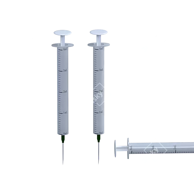 3D Syringe Model Archive - MAX, OBJ, FBX 3D model image 2