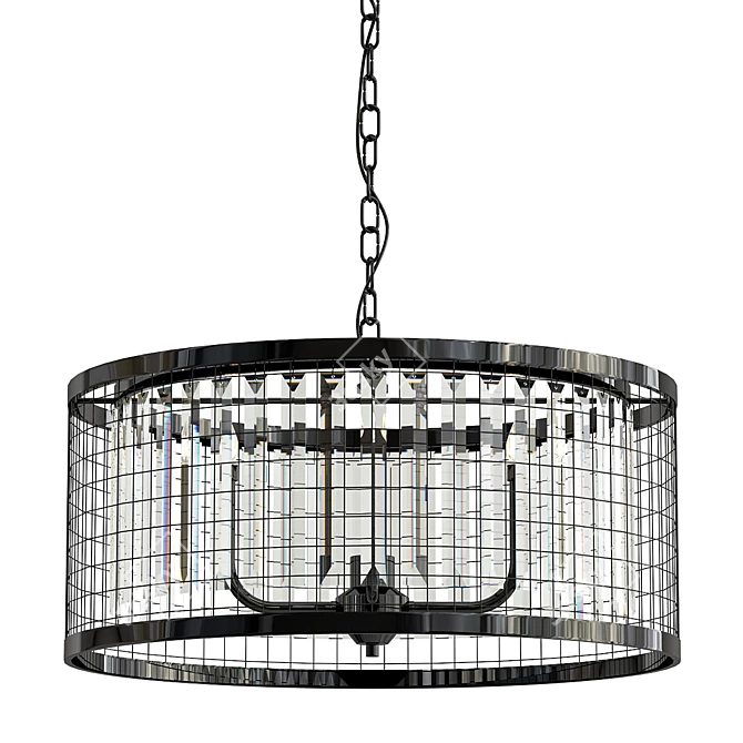 Sleek Vitaluce Pendant Chandelier 3D model image 1