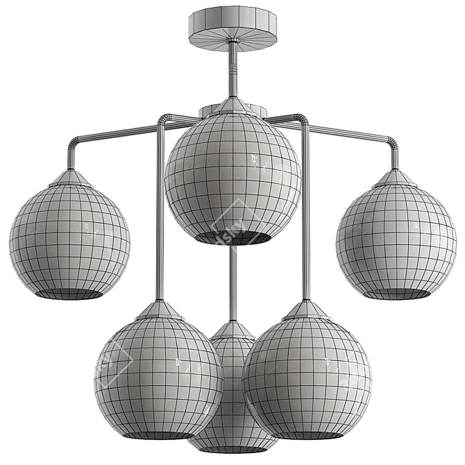 Elegant Vitaluce Ceiling Chandelier 3D model image 2