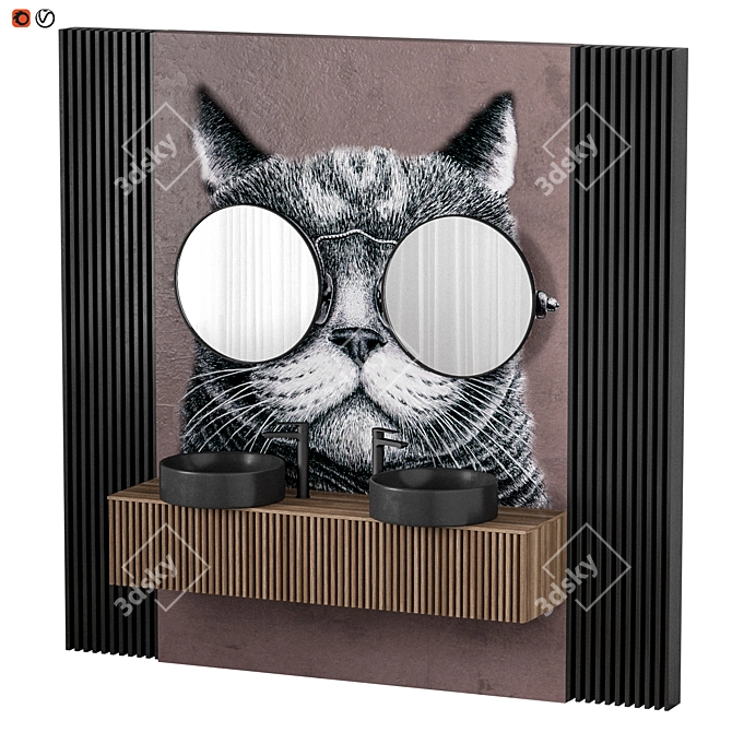 3Dmax 2014 CAT Bathroom 3D model image 1