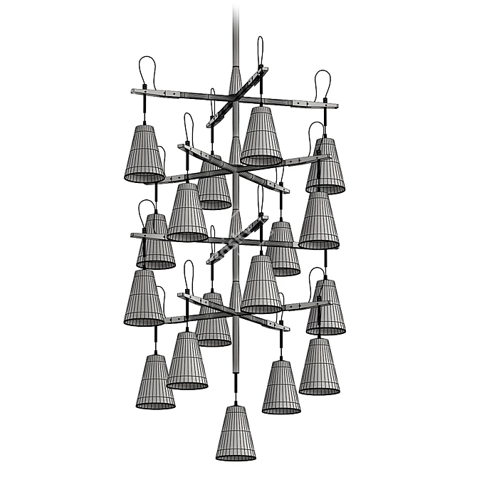 Luxury Vail Chandelier: Exquisite Design 3D model image 2