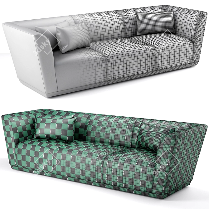 Modern Taylor Sofa by The Sofa & Chair Co. 3D model image 3