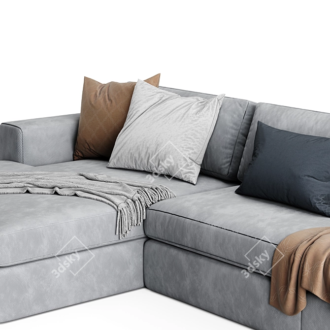 Modern Urban Chaise Longue Sofa 3D model image 2