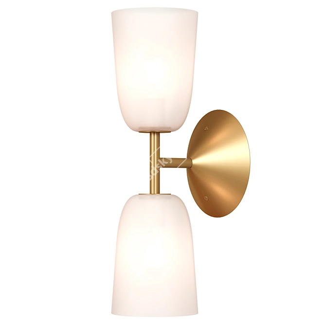 Frosted Glass Lori Wall Lamp 3D model image 1