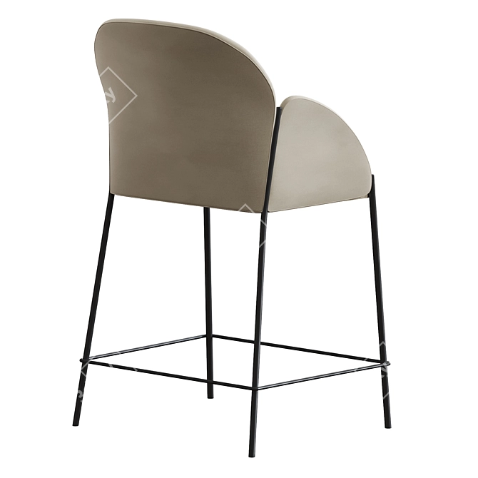 Artifort Andrea Modern Bar Stool 3D model image 2