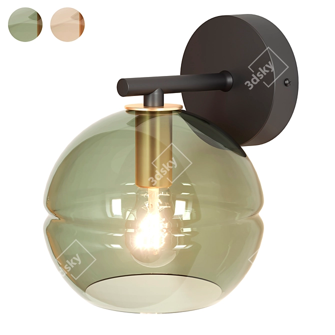 Mika Wall Lamp: Elegant and Versatile 3D model image 4