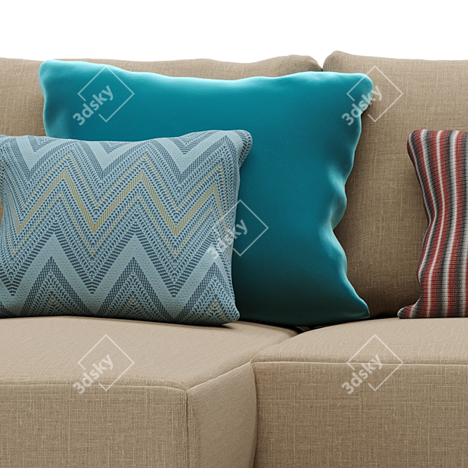 IKEA FRIHETEN Corner Sofa - Versatile & Stylish 3D model image 3