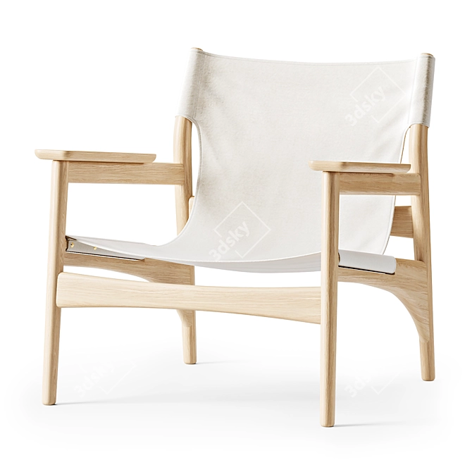 Norm Architects Kinuta N LC02: Modern and Stylish Chair 3D model image 1