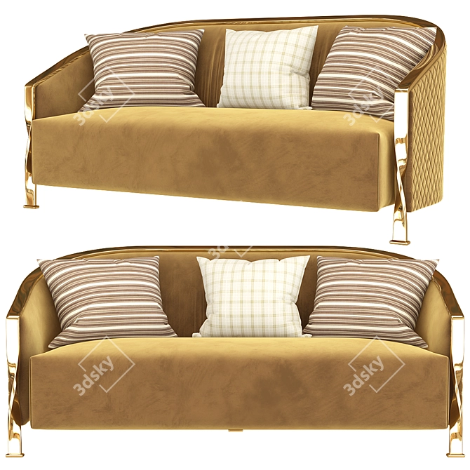 Elegant Luxury Sofa | High-Quality Design 3D model image 3