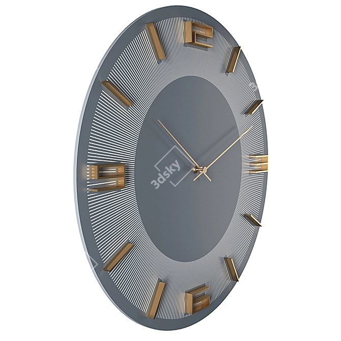 Elegant Leonardo Wall Clock 3D model image 5