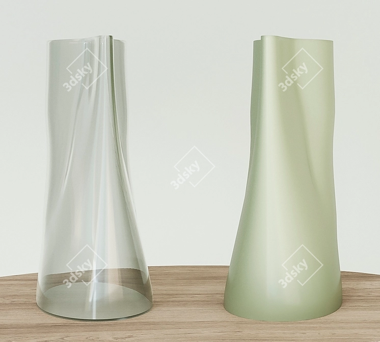 Minimalist Ceramic Vase: CHILIFRUKT 3D model image 1