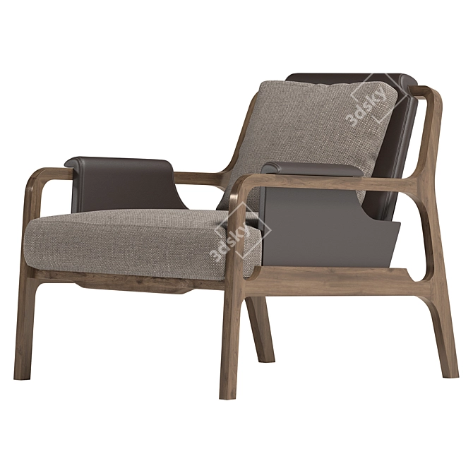 Fergus Upholstered Armchair - 2017 Edition 3D model image 2