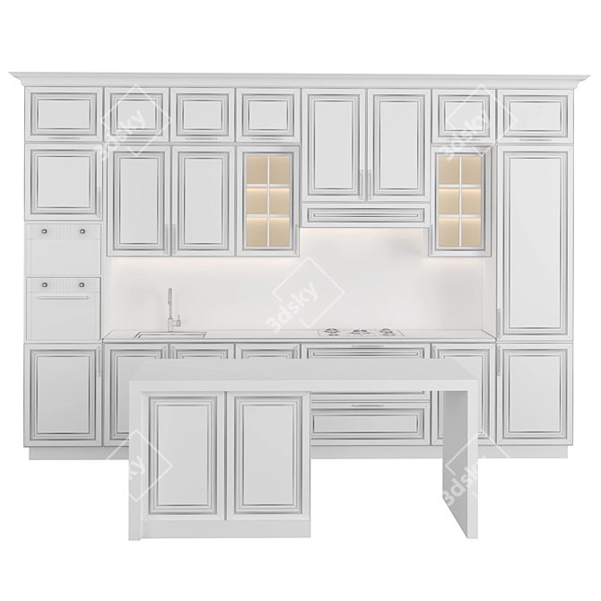 Timeless Kitchen Beauty 3D model image 4