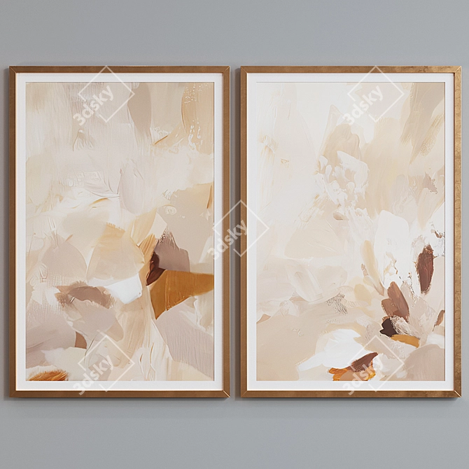 Abstract Frame Set | Modern Style | 2 Frames 3D model image 2