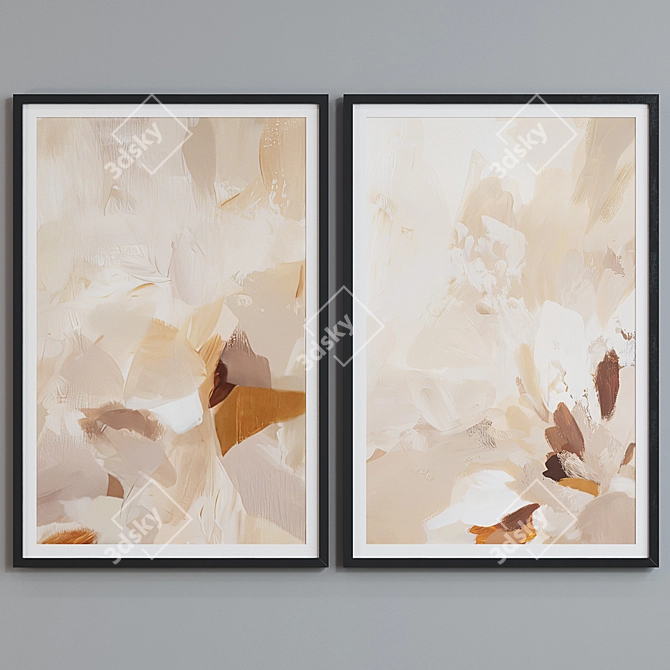 Abstract Frame Set | Modern Style | 2 Frames 3D model image 5