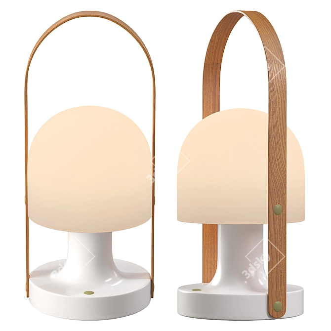 Portable LED Lamp: FollowMe Plus 3D model image 2