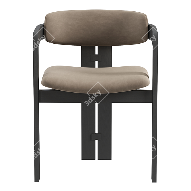 Sleek Minimalist Chair: Gallotti & Radice 0414 3D model image 2