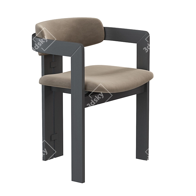 Sleek Minimalist Chair: Gallotti & Radice 0414 3D model image 4