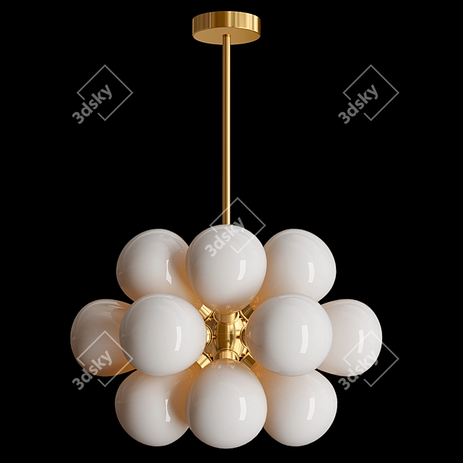 Elegant Cintola Maxi Pendant 3D model image 2