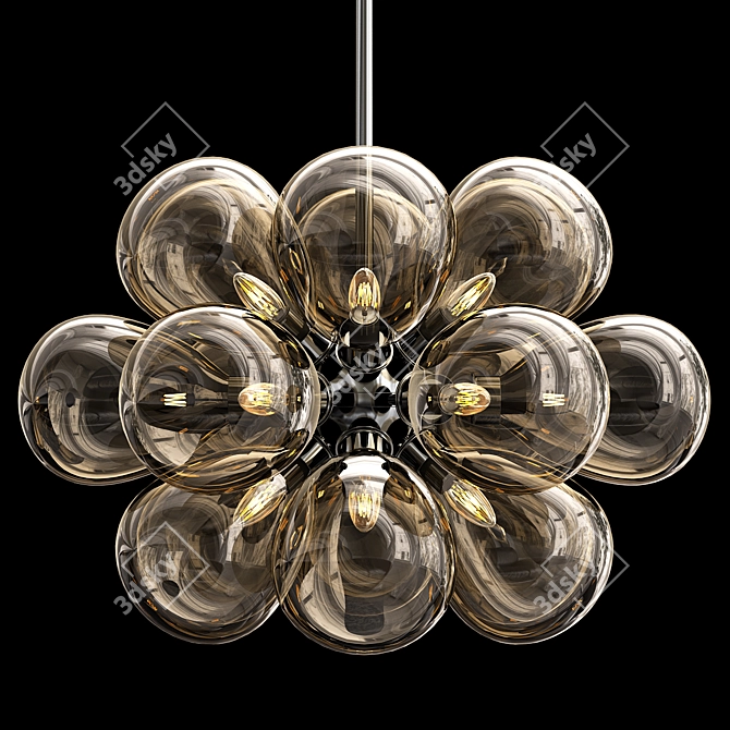 Elegant Cintola Maxi Pendant 3D model image 3