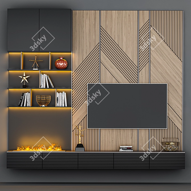 WallMAX 335 TV Wall 3D model image 1