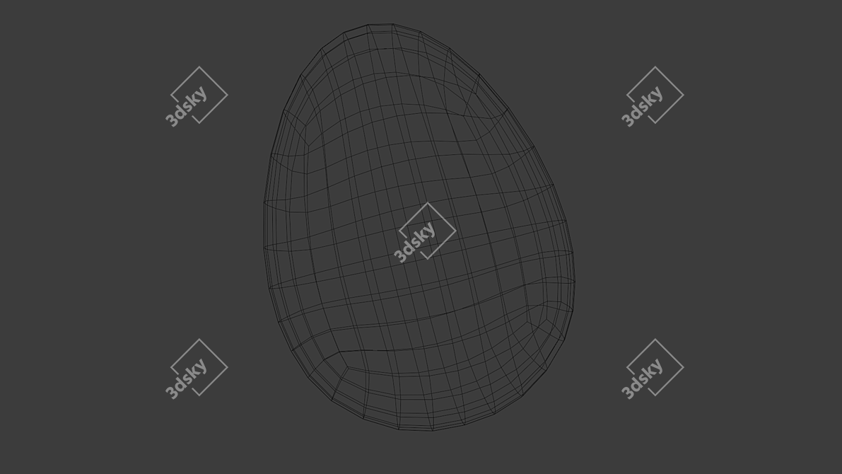 Poly Watermelon Slice with Seeds 3D model image 5