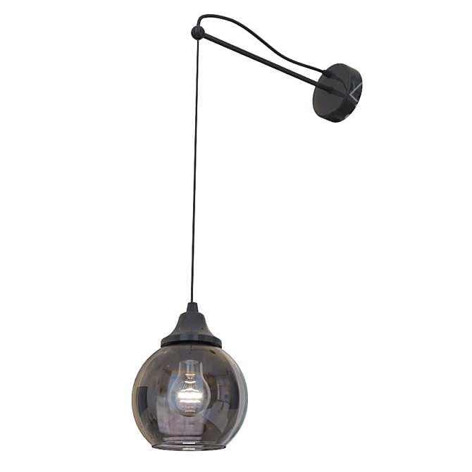 Loft Style Wall Lamp: Vitaluce V4482-1/1A 3D model image 1