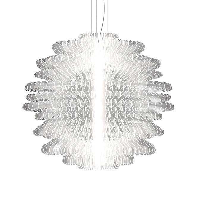 Stellar Glow Pendant Chandelier 3D model image 1