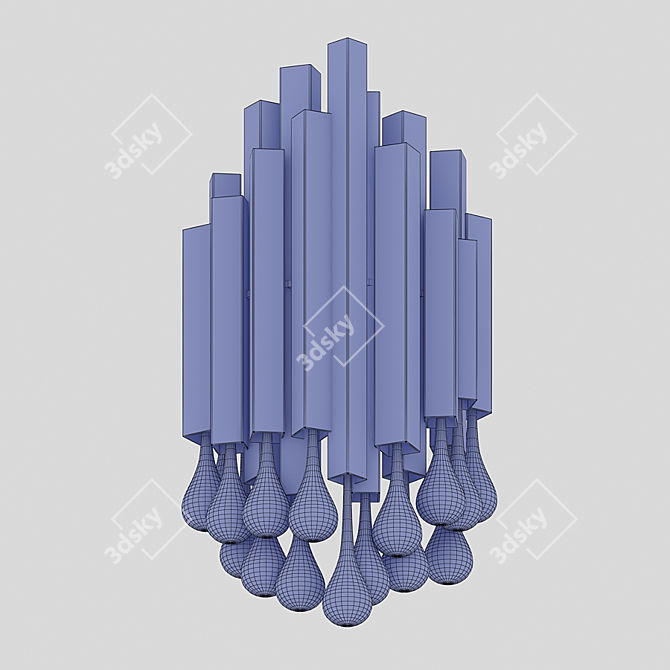 Elegant Trump Wall Sconce 3D model image 2