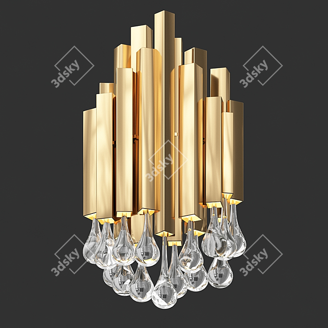 Elegant Trump Wall Sconce 3D model image 3