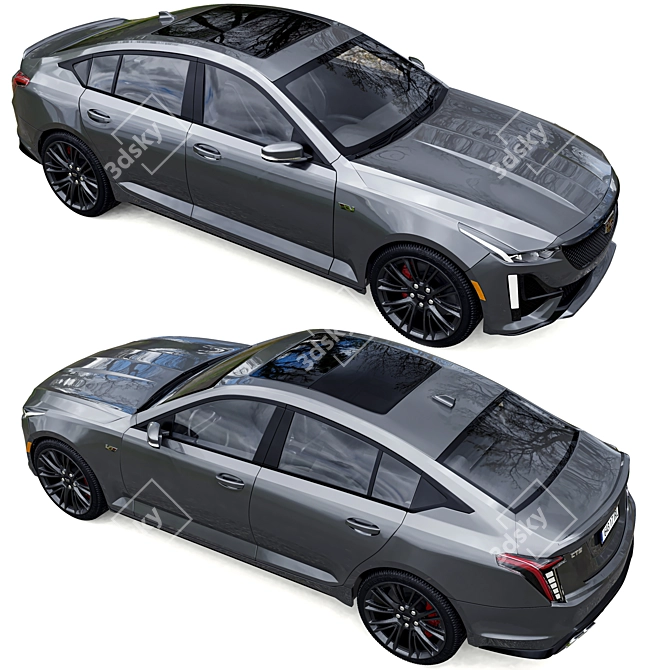 Luxury Sedan: Cadillac CT5 3D model image 2
