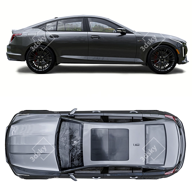 Luxury Sedan: Cadillac CT5 3D model image 3