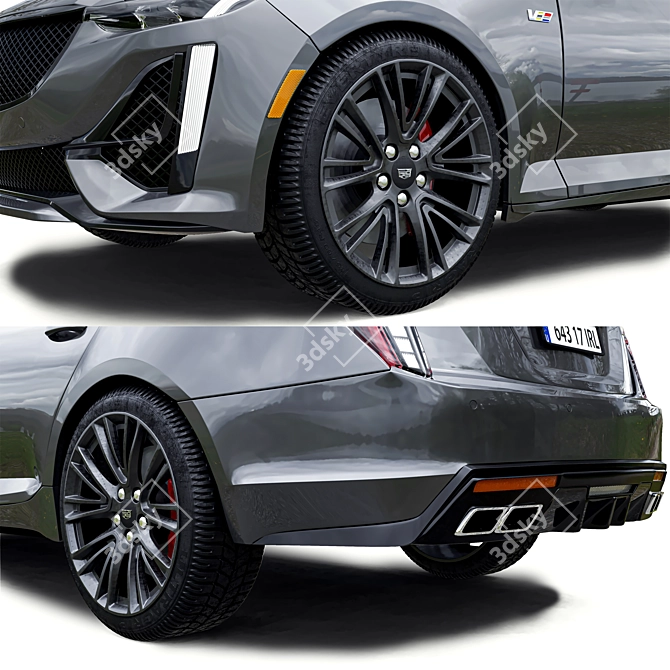 Luxury Sedan: Cadillac CT5 3D model image 4