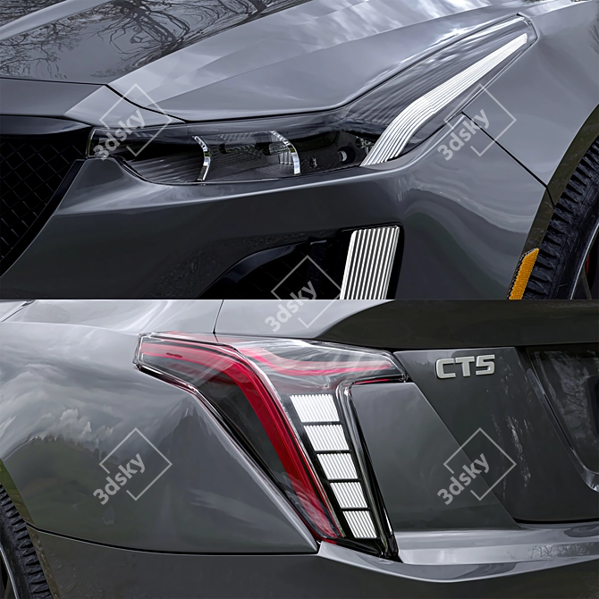 Luxury Sedan: Cadillac CT5 3D model image 5