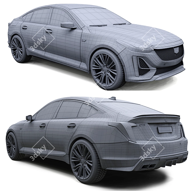 Luxury Sedan: Cadillac CT5 3D model image 7