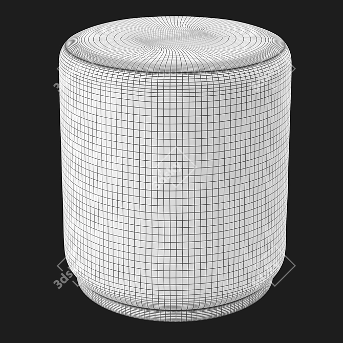 Enzo Ottoman Pouf 3D model image 6