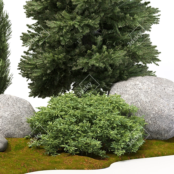 Tall Outdoor Plant: 7m Height 3D model image 3