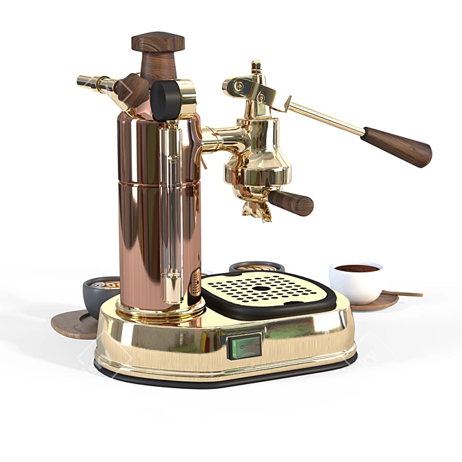 Italian Excellence: La Pavoni Professional Espresso Machine 3D model image 5