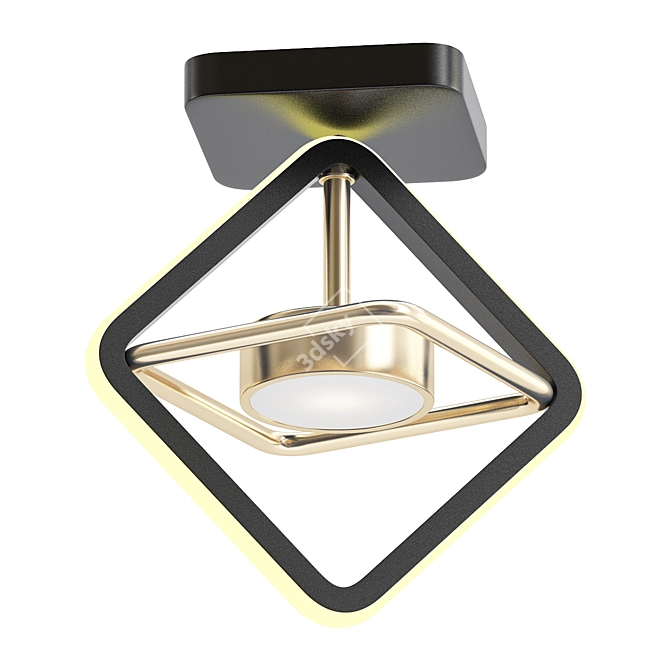 Modern Nordic Geometric LED Ceiling Light 3D model image 1