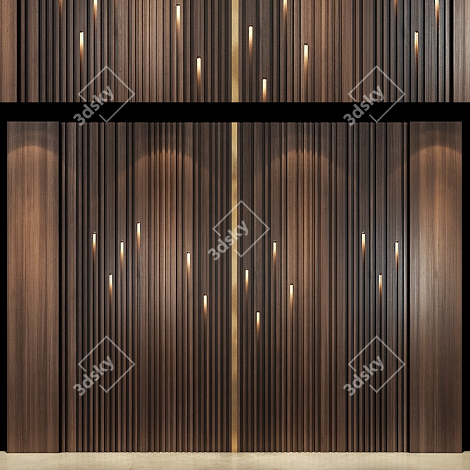Modern Elegance Wall Panel 67 3D model image 1