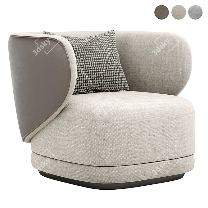 Cosmo HAP Armchair: Contemporary Elegance for Your Space 3D model image 1