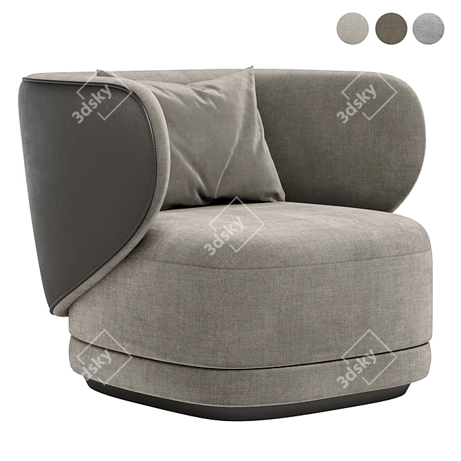 Cosmo HAP Armchair: Contemporary Elegance for Your Space 3D model image 3