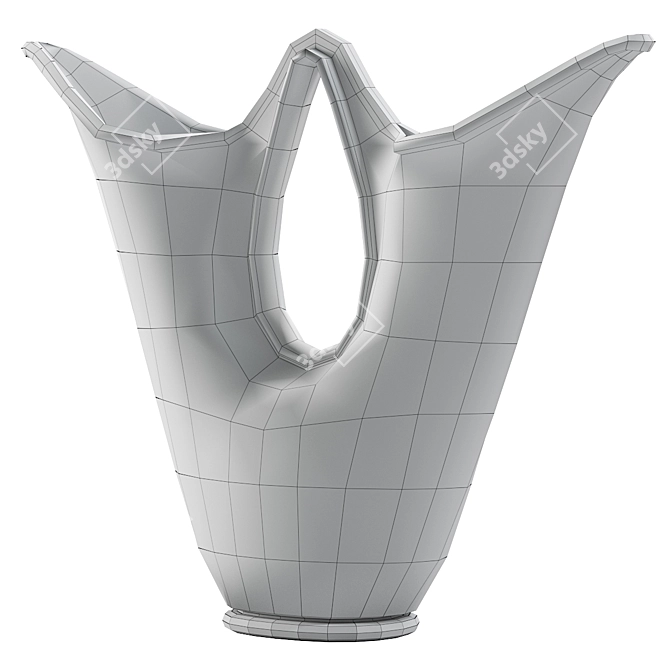 Elegant Double Spout Vase 3D model image 5