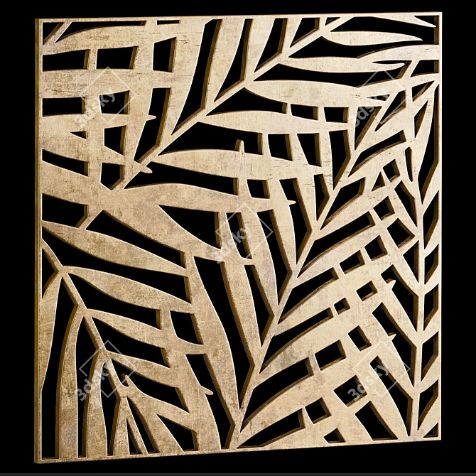 Square Decorative Panels Set 5 3D model image 7