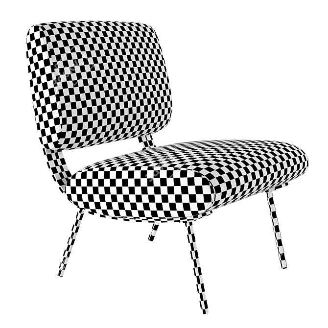 Gio Ponti Round D.154.5 Chair 3D model image 6