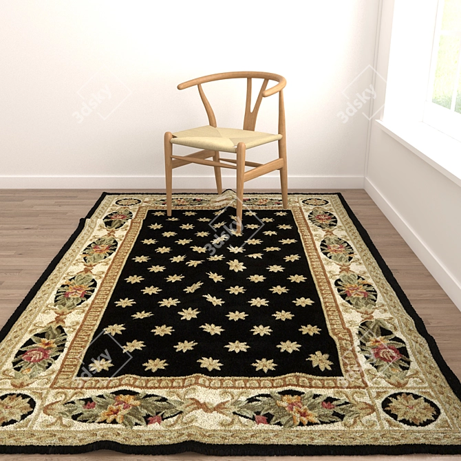 Versatile Set of 8 Rugs: No 321 3D model image 3