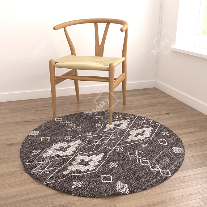 Versatile Rug Set: 8 Designs for Close-ups and Wide Shots 3D model image 2